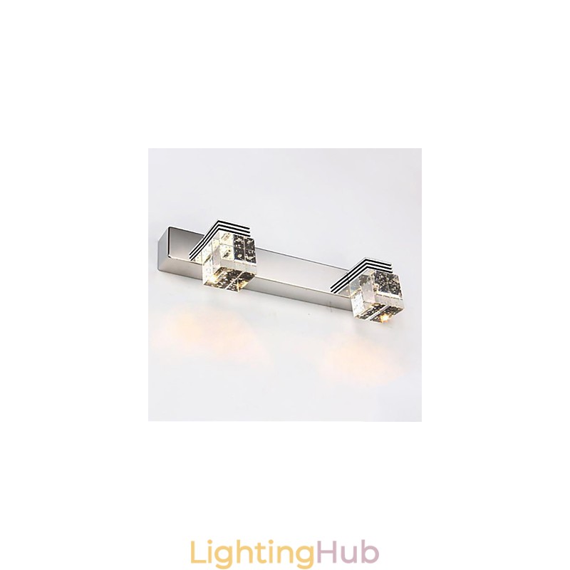 Wall Sconces Bathroom Lighting Wall Washers Crystal Mini Style Modern Contemporary Metal
