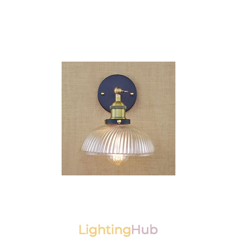 American Country Retro Creative Personality Popular Decorative Glass Wall Lamp