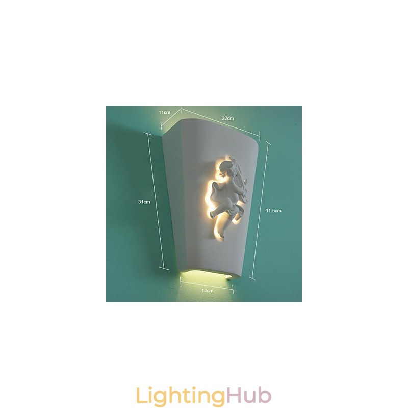 Creative Rural Creative Mediterranean Wall Lamp European Style Cupid Wall Lamp Light