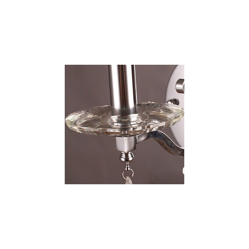 Silvery Crystal Wall Light with 1 Lights
