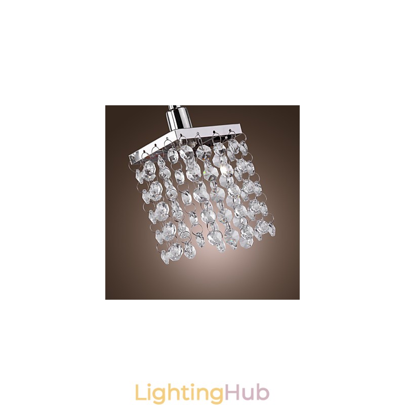 Linear Chandelier Island Light Crysal 3 Lights