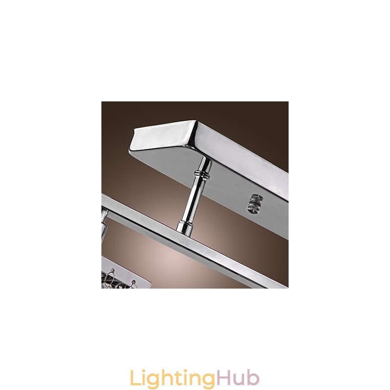 Linear Chandelier Island Light Crysal 3 Lights
