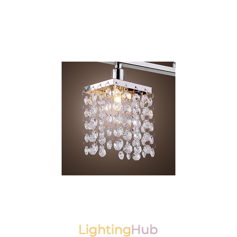 Linear Chandelier Island Light Crysal 3 Lights