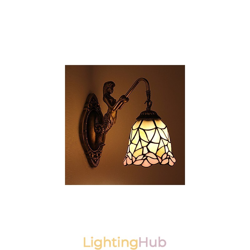 European Contracted Rural Creative Wrought Iron Wall Lamp Lights