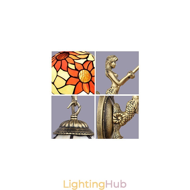 European Contracted Rural Creative Wrought Iron Wall Lamp Lights