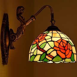 European Contracted Rural Creative Wrought Iron Wall Lamp Lights
