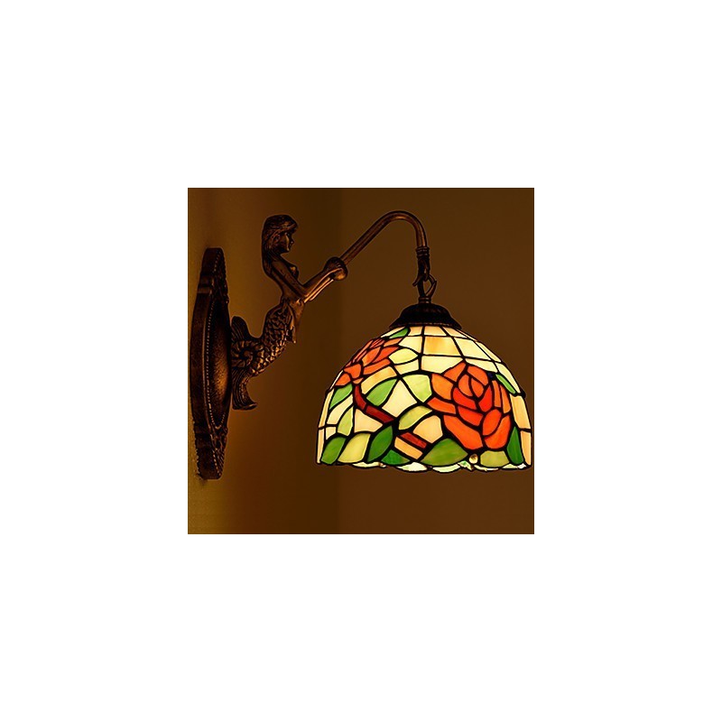 European Contracted Rural Creative Wrought Iron Wall Lamp Lights