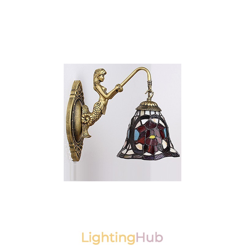 European Contracted Rural Creative Wrought Iron Wall Lamp Lights