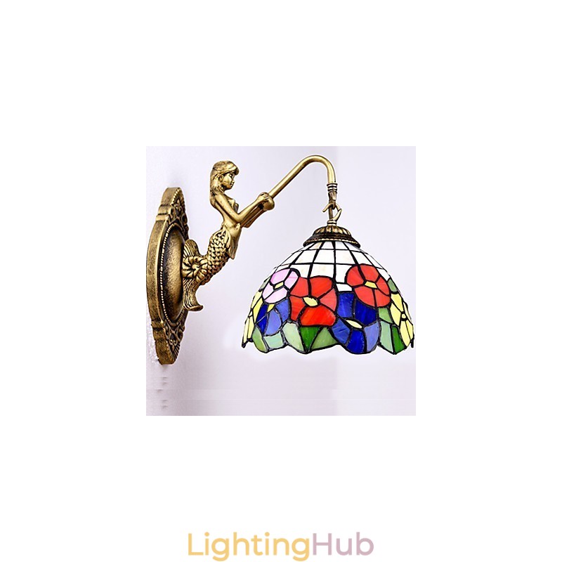 European Contracted Rural Creative Wrought Iron Wall Lamp Lights