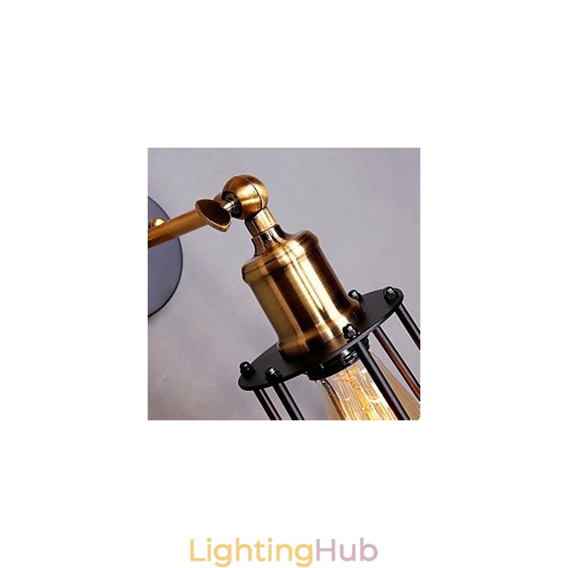 Literature And Art Character Designer Iron Frame Wall Lamp
