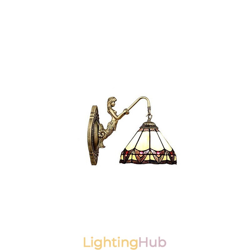 European Contracted Rural Creative Wrought Iron Wall Lamp Lights