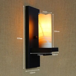 Cylindrical American Country Style Living Room Pastoral Aisle Warehouse Industry Bedside Bar Decorative Wall Sconce