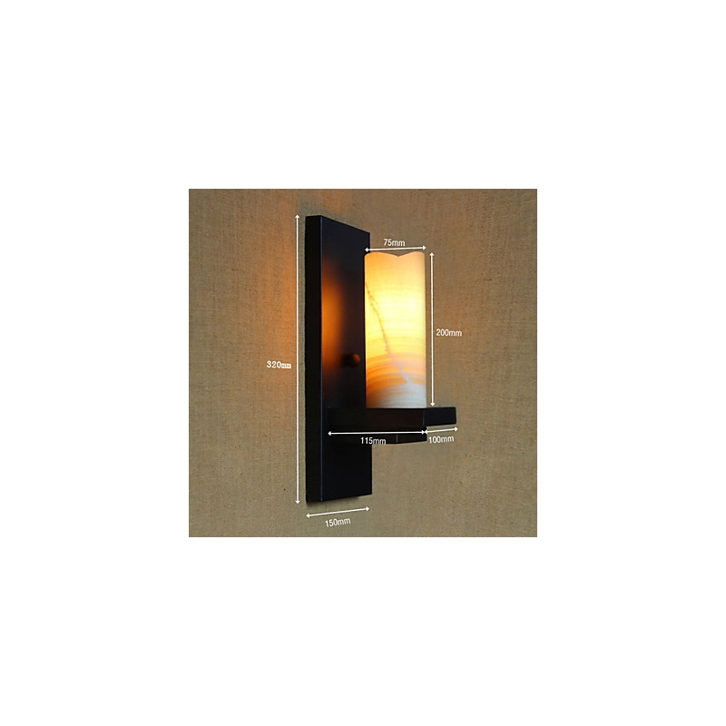 Cylindrical American Country Style Living Room Pastoral Aisle Warehouse Industry Bedside Bar Decorative Wall Sconce