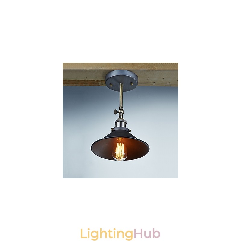 Industrial Vintage Edison Simplicity 1 Light Wall Mount Dining Room Study Room Office Hallway Metal Wall Sconce