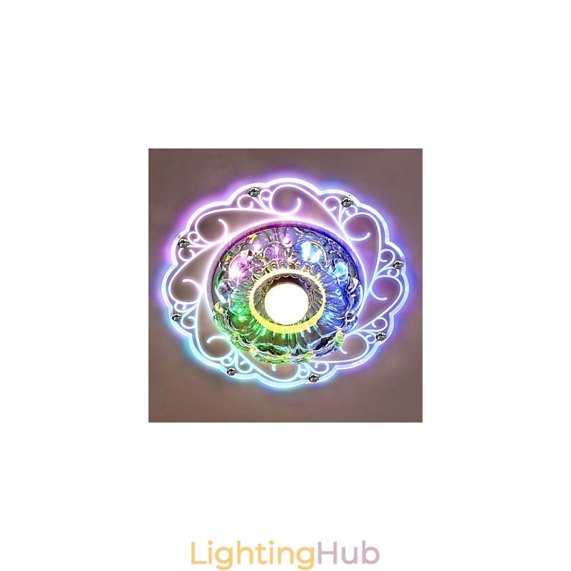 Crystal Ceiling Lamp Spotlight SMD 3W Creative Lamp Tube Light Colorful Color Dome Light