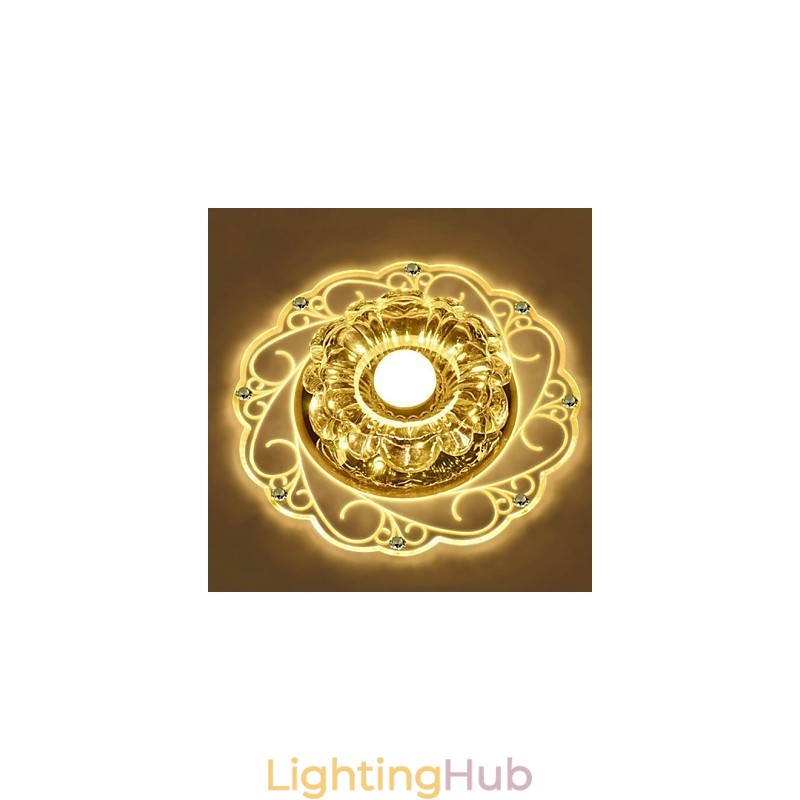 Crystal Ceiling Lamp Spotlight SMD 3W Creative Lamp Tube Light Colorful Color Dome Light