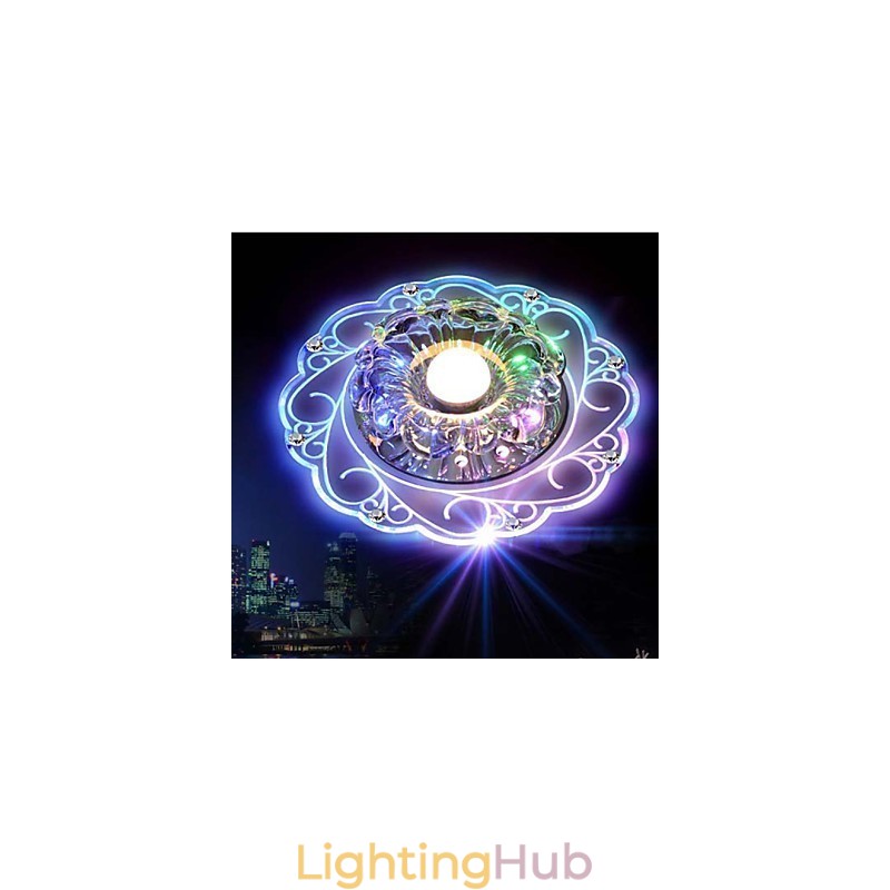 Crystal Ceiling Lamp Spotlight SMD 3W Creative Lamp Tube Light Colorful Color Dome Light