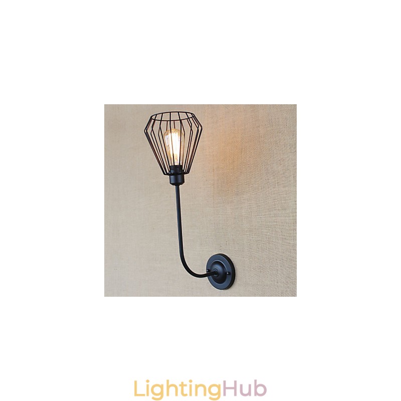 American Country Creative Iron Elbow Antique Single Head Lamp Bedside