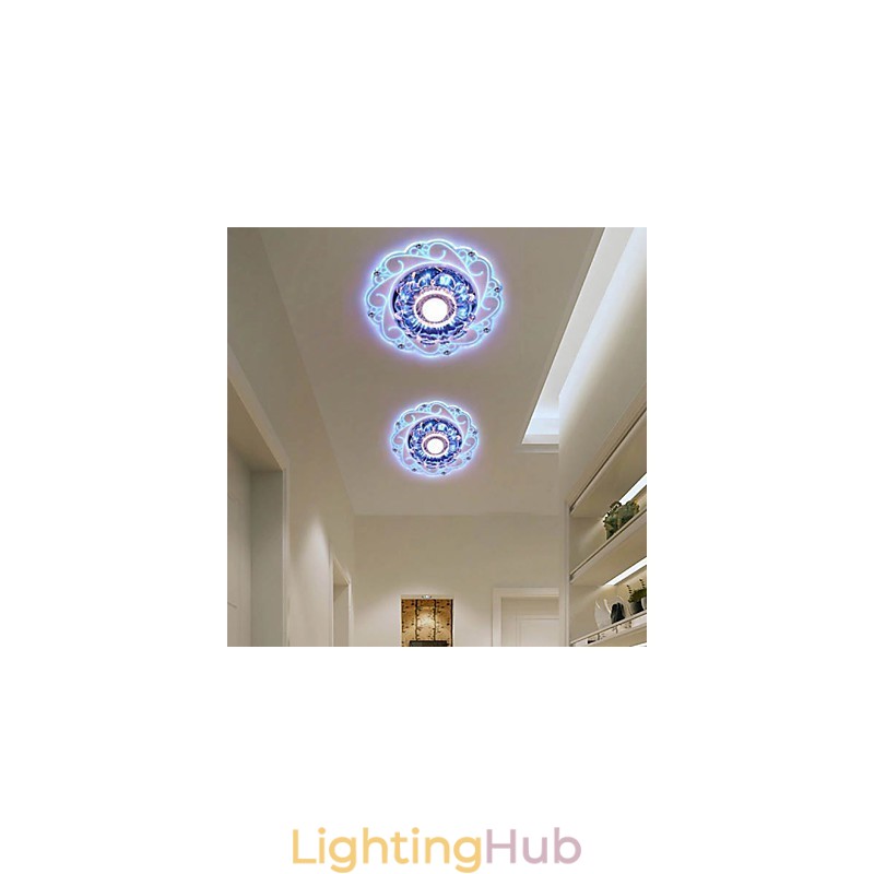 Crystal Ceiling Lamp Spotlight SMD 3W Creative Lamp Tube Light Colorful Color Dome Light