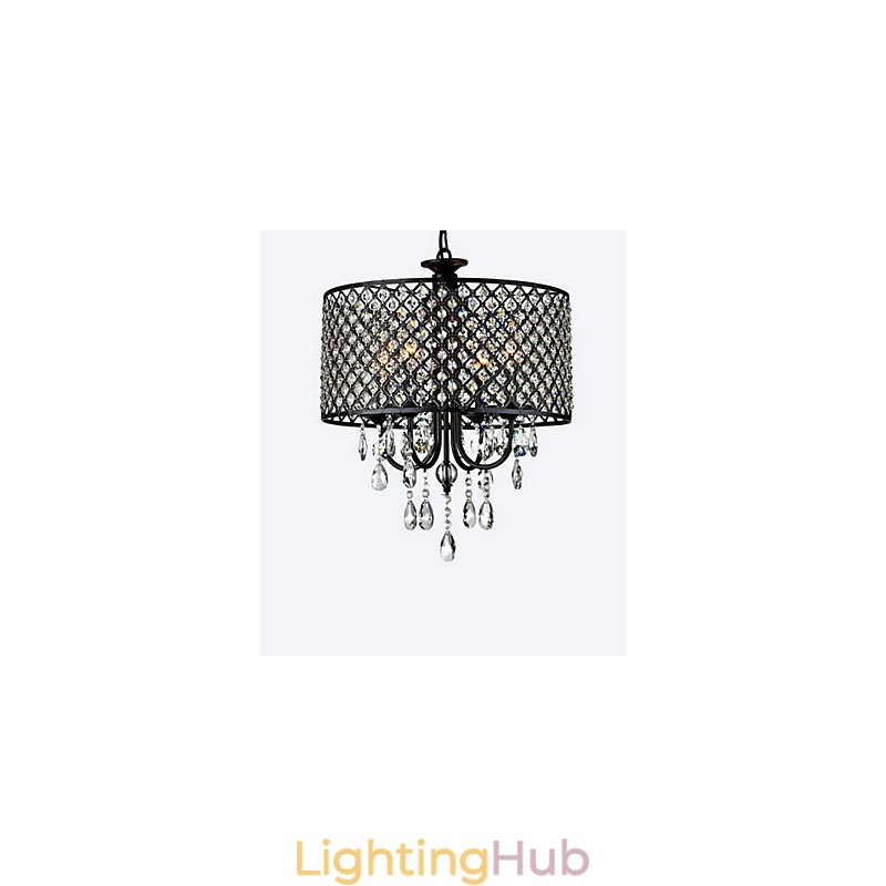 Traditional Classic Crystal Chrome Metal Chandelier