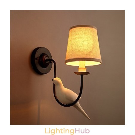 Northern American Birds European Creative Cloth Art Wall Lamp Lights Northern American Birds European Creative Cloth Art Wall Lamp Lights