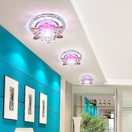 Circular Crystal Idea Ceiling Lamp Tube Light To Absorb Dome Lamp Light