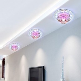 Circular Crystal Idea Ceiling Lamp Tube Light To Absorb Dome Lamp Light