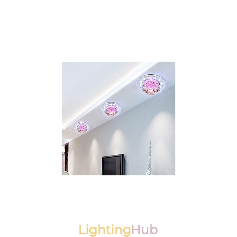 Circular Crystal Idea Ceiling Lamp Tube Light To Absorb Dome Lamp Light
