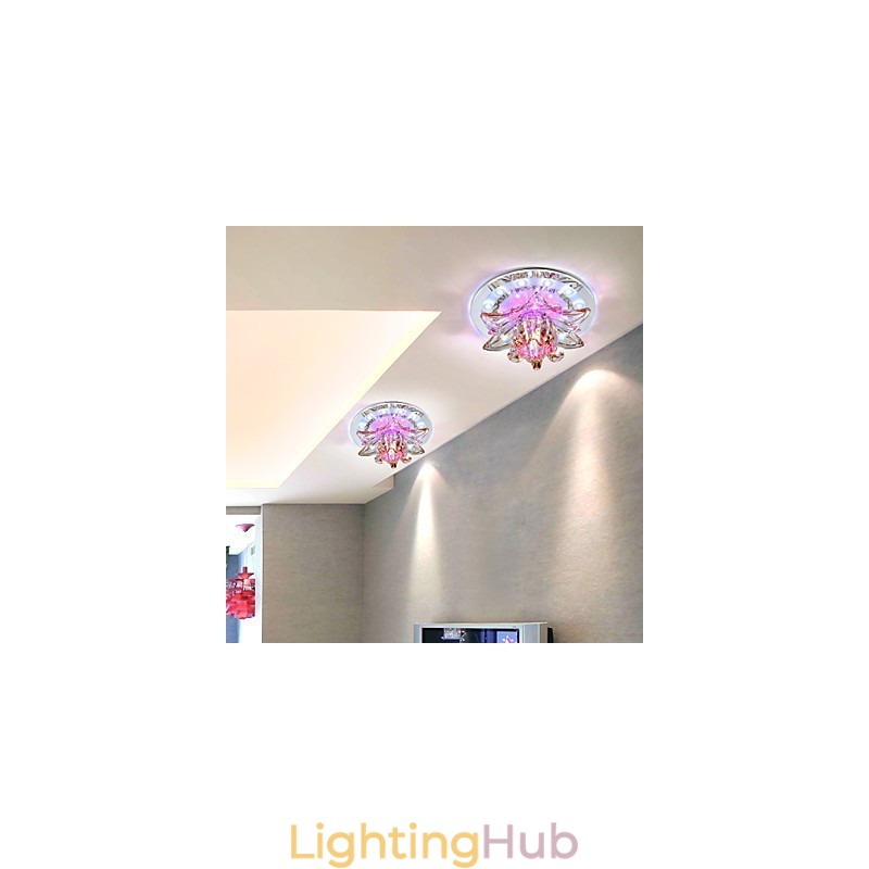 Circular Crystal Idea Ceiling Lamp Tube Light To Absorb Dome Lamp Light