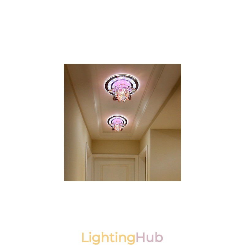 Circular Crystal Idea Ceiling Lamp Tube Light To Absorb Dome Lamp Light