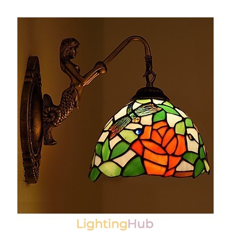 European Contracted Rural Creative Wrought Iron Wall Lamp Glass Lights European Contracted Rural Creative Wrought Iron Wall Lamp Glass Lights
