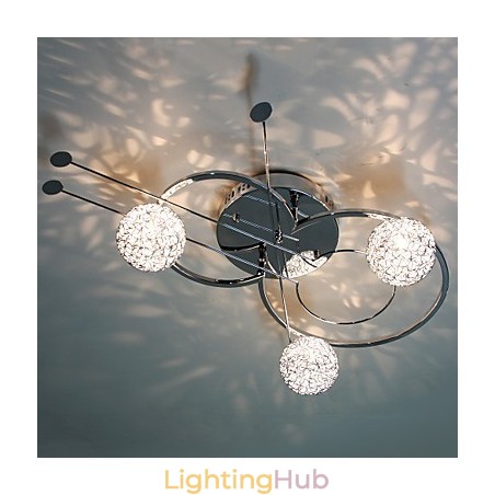Modern Contemporary Electroplated Flush Mount