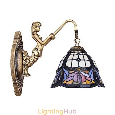 European Contracted Rural Creative Wrought Iron Wall Lamp Glass Lights European Contracted Rural Creative Wrought Iron Wall Lamp Glass Lights