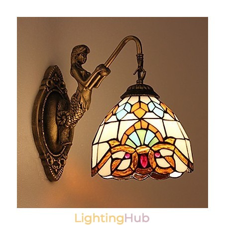 European Contracted Rural Creative Wrought Iron Wall Lamp Glass Lights European Contracted Rural Creative Wrought Iron Wall Lamp Glass Lights