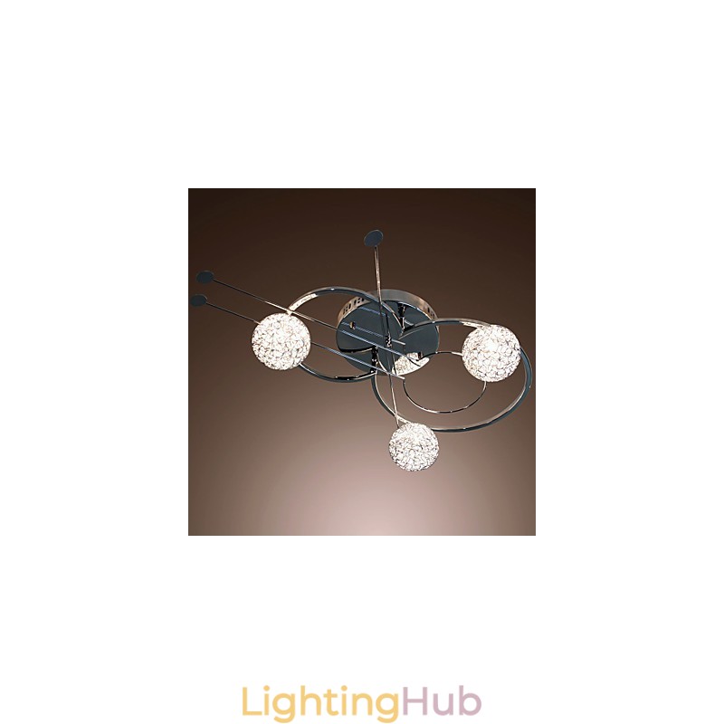 Modern Contemporary Electroplated Flush Mount