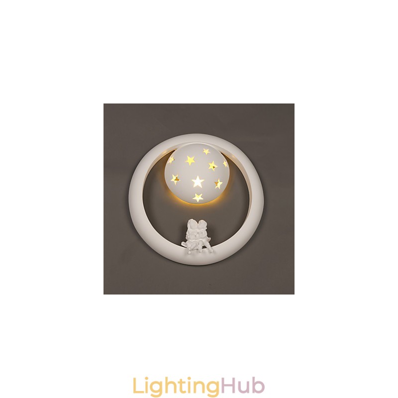 Sweet Pastoral Gypsum Fun Children Room Porch Wall Lamp Lights