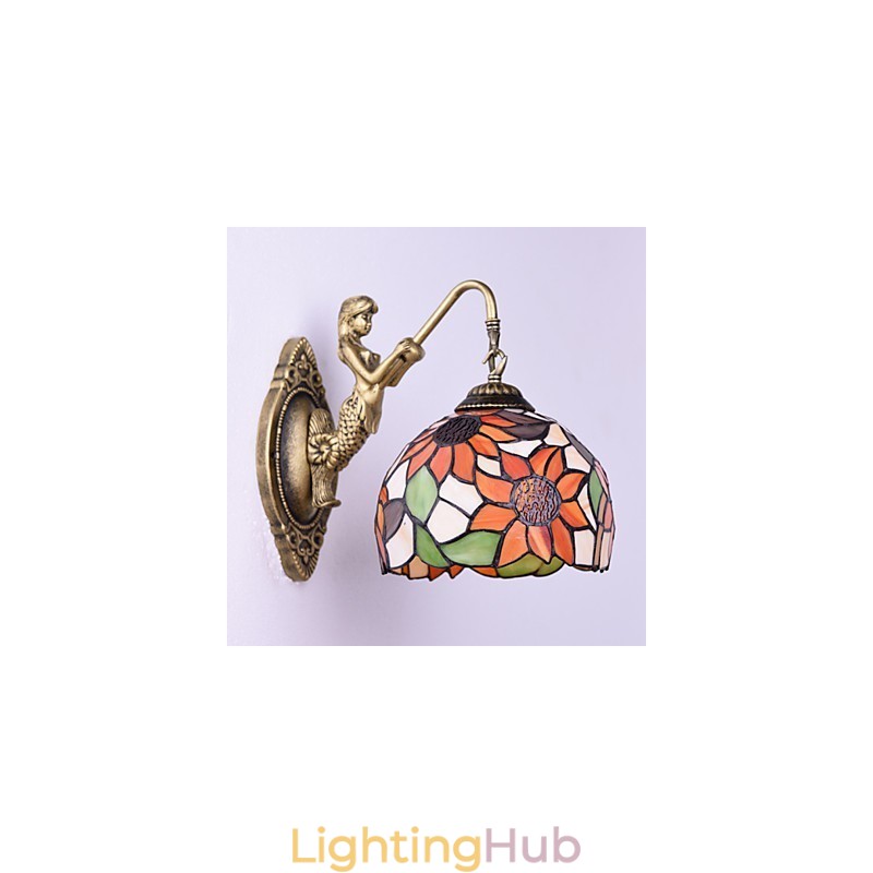 Christmas European Contracted Rural Creative Wrought Iron Wall Lamp Lights