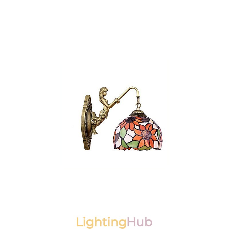 Christmas European Contracted Rural Creative Wrought Iron Wall Lamp Lights