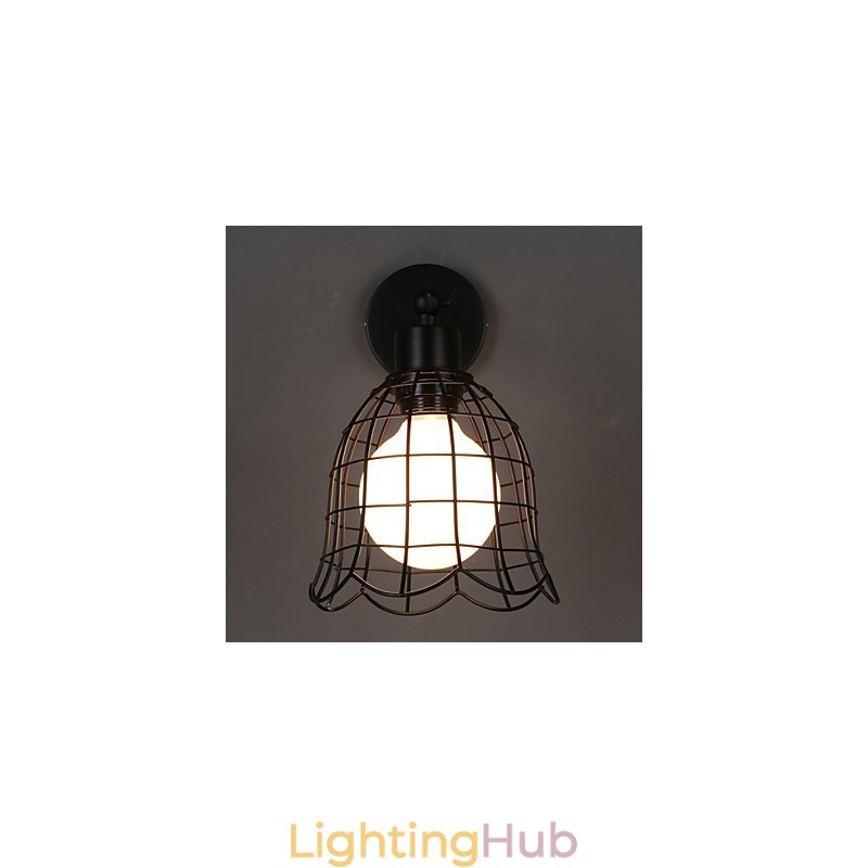 Single Head Industrial Wind Wall Lamp Contracted Europe Type Wall Lamp Wrought Iron Light