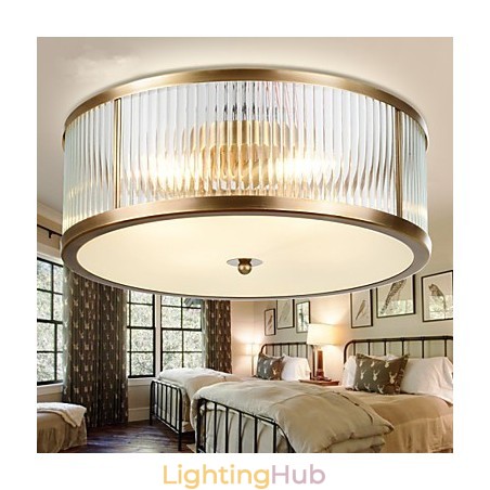 Traditional Classic Rustic Lodge Brass Metal Flush Mount Traditional Classic Rustic Lodge Brass Metal Flush Mount
