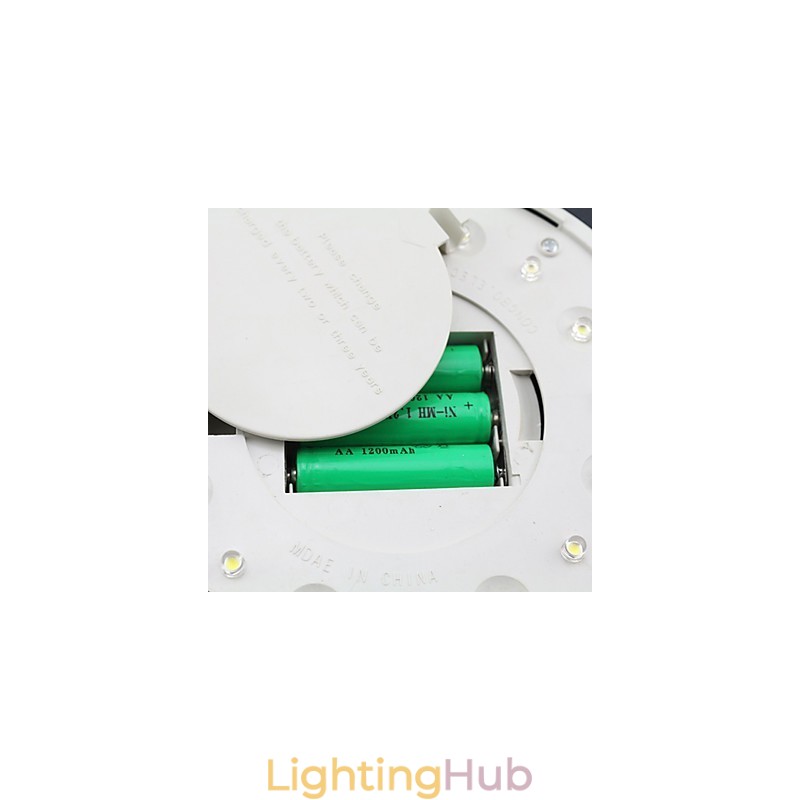 Outdoor Solar Power White Villa Wall Mount Garden Courtyard Door Path Light Lamp