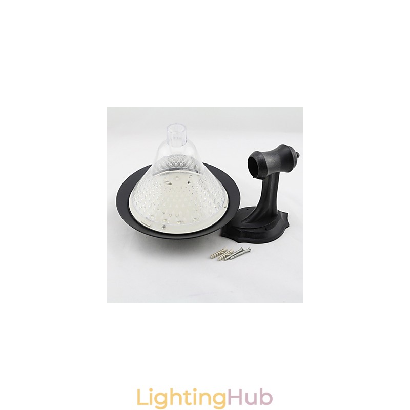 Outdoor Solar Power White Villa Wall Mount Garden Courtyard Door Path Light Lamp