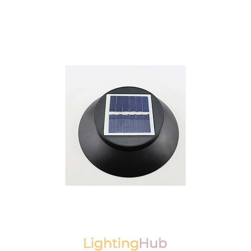 Outdoor Solar Power White Villa Wall Mount Garden Courtyard Door Path Light Lamp
