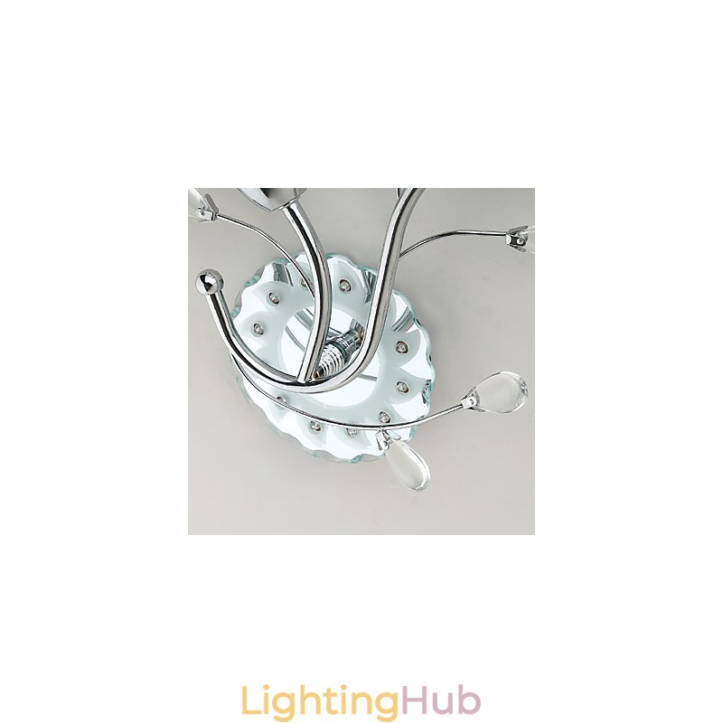 Creative Flowers Contemporary And Contracted Creative Crystal Wall Lamp Lights