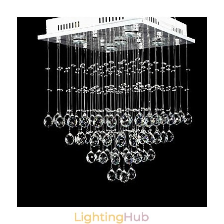 Modern Contemporary Crystal Electroplated Flush Mount Modern Contemporary Crystal Electroplated Flush Mount