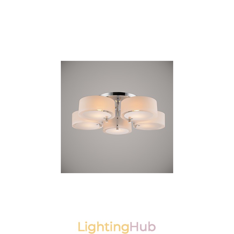 Flush Mount Modern Contemporary 5 Lights Ceiling Light Metal