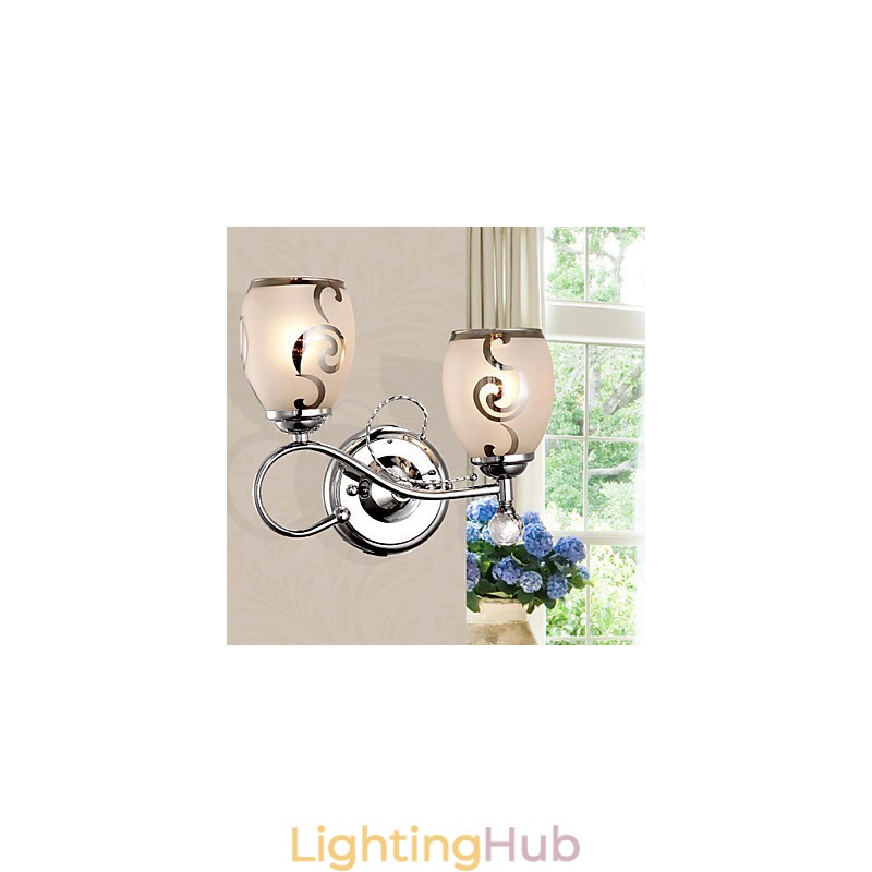 European Style Creative Contemporary And Contracted Crystal Wall Lamp Lights