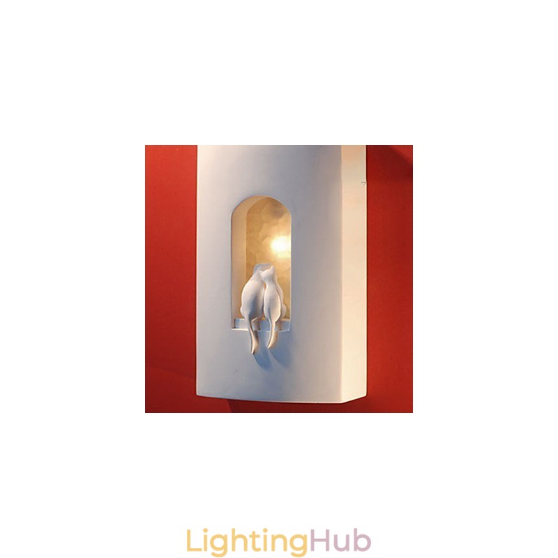 Fashion Warm Children Room Hanging Light Creative Kitty Plaster Wall Lamp Lights