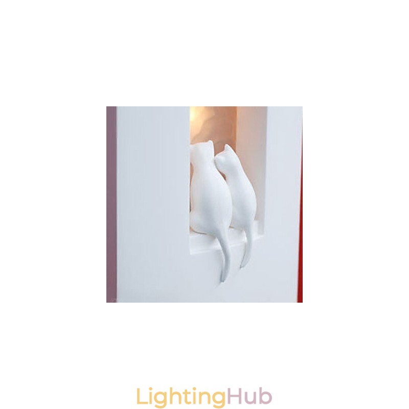 Fashion Warm Children Room Hanging Light Creative Kitty Plaster Wall Lamp Lights