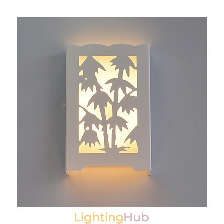 Modern Creative White Carve Patterns Or Designs On Woodwork Bamboo Wall Lamp Lights Modern Creative White Carve Patterns Or Designs On Woodwork Bamboo Wall Lamp Lights